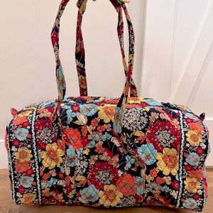 Vera Bradley XL Traveler Duffel Bag Quilted Cotton